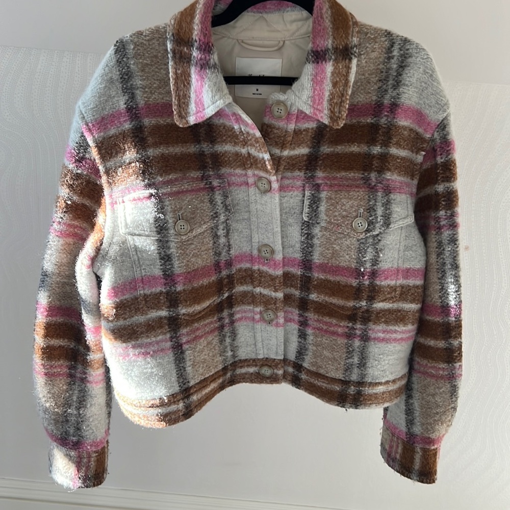 Wilfred plaid jacket from Aritzia
